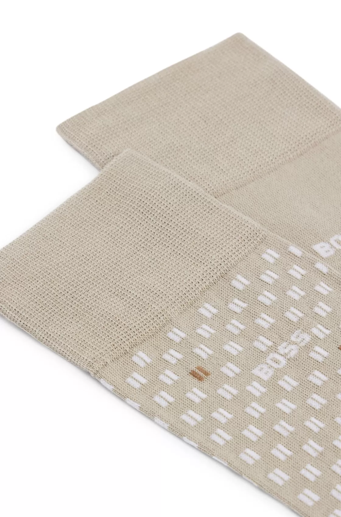 HUGO BOSS Two-pack Of Regular-length Socks Khaki Store