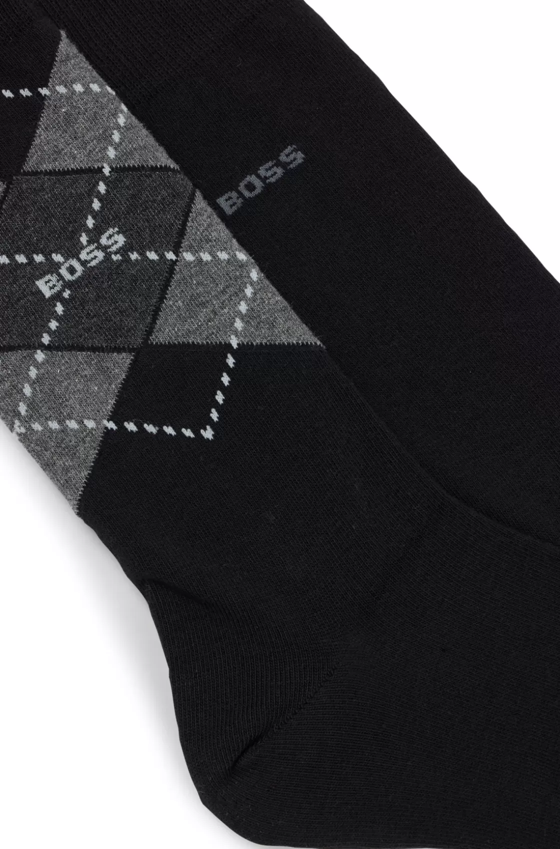 HUGO BOSS Two-pack Of Regular-length Socks In A Cotton Blend Black Online