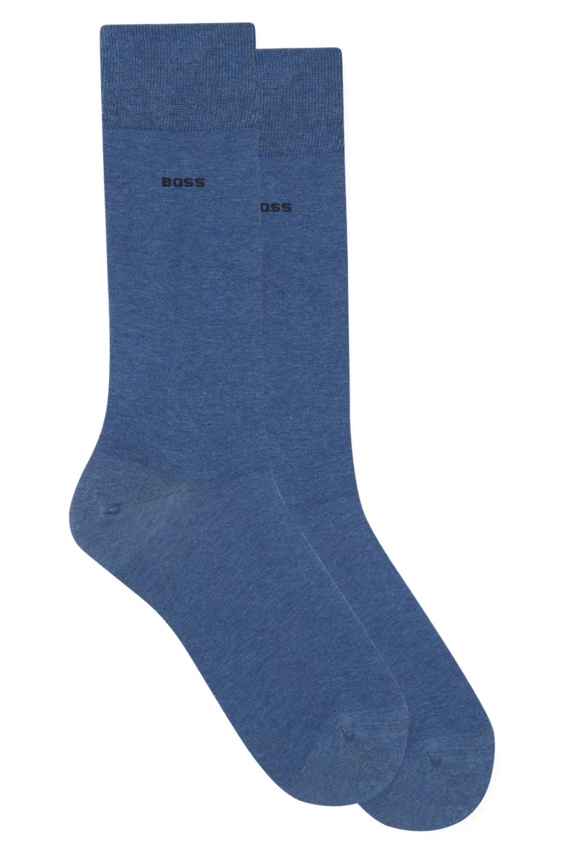 HUGO BOSS Two-pack Of Regular-length Socks In A Mercerized-cotton Light Blue Cheap