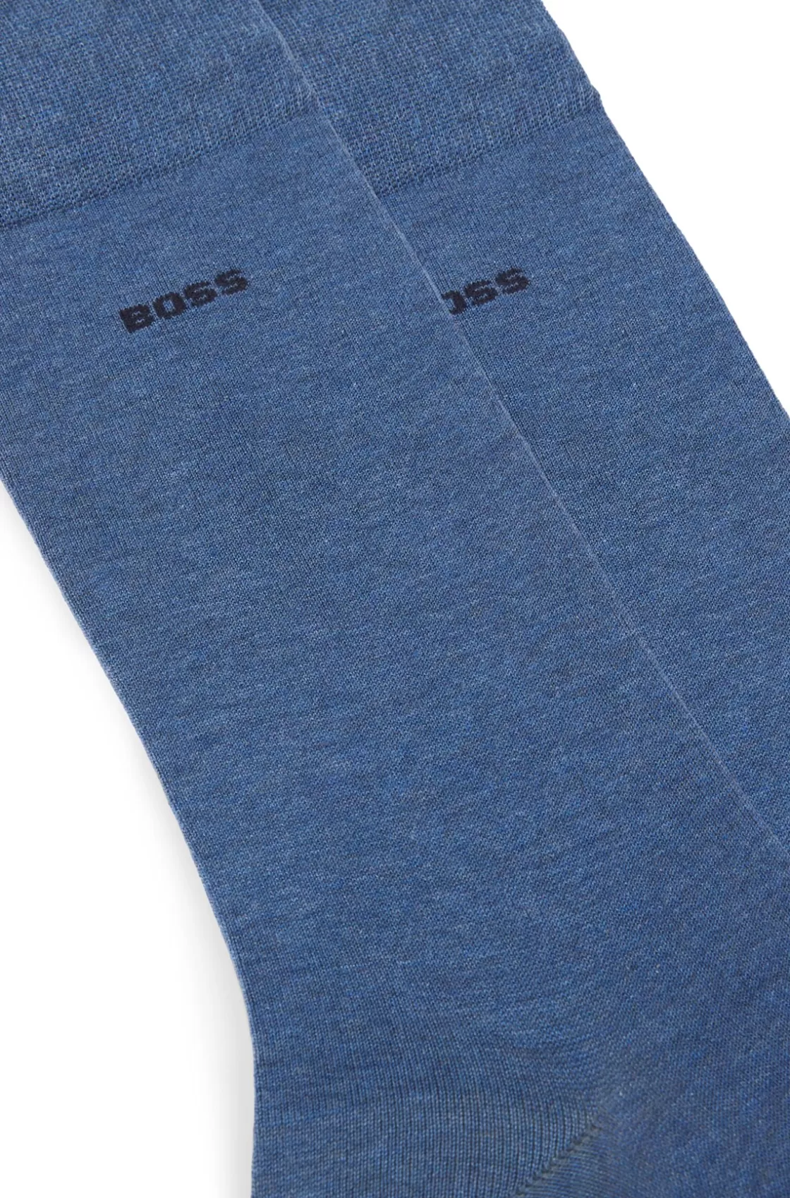 HUGO BOSS Two-pack Of Regular-length Socks In A Mercerized-cotton Light Blue Cheap