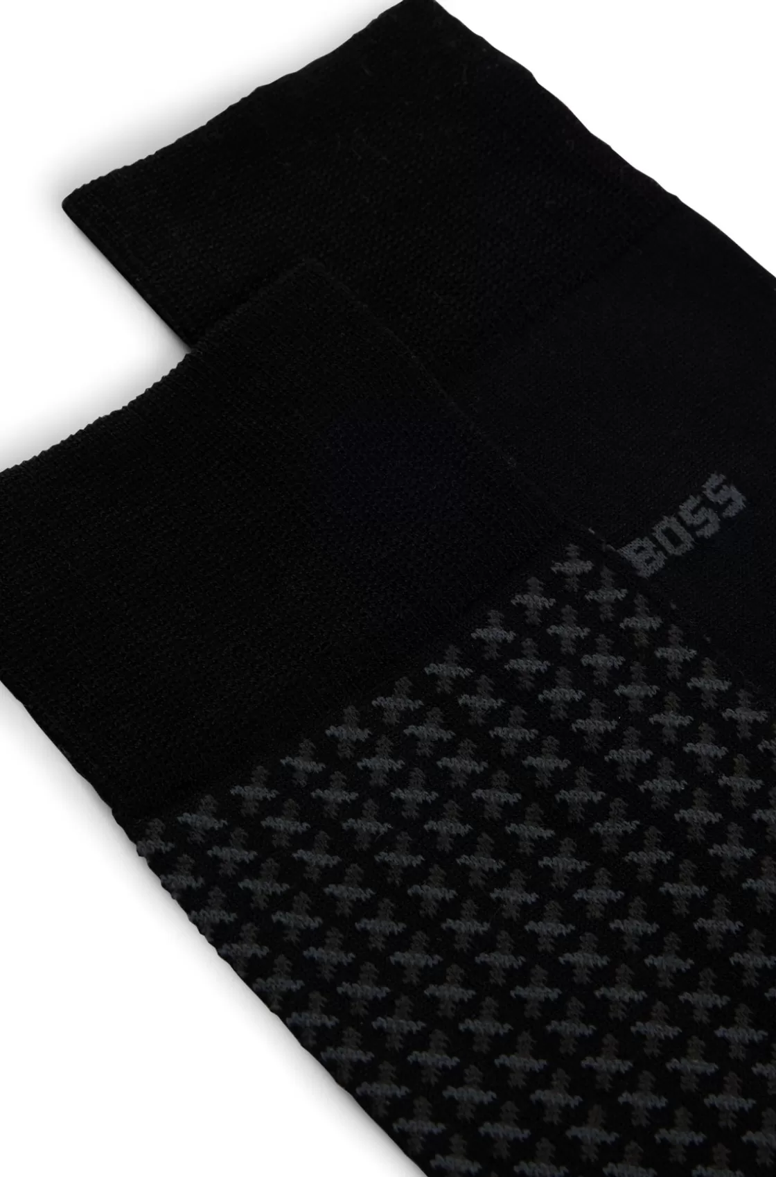 HUGO BOSS Two-pack Of Regular-length Socks With Mercerized Finish Black Hot