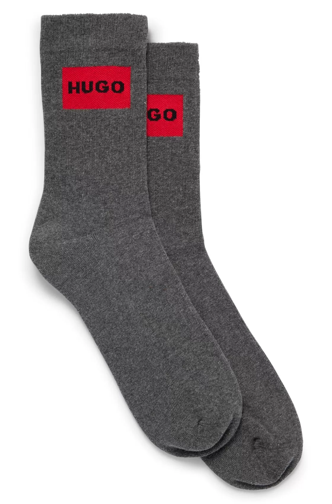 HUGO BOSS Two-pack Of Short-length Socks With Logo Detail Grey Cheap