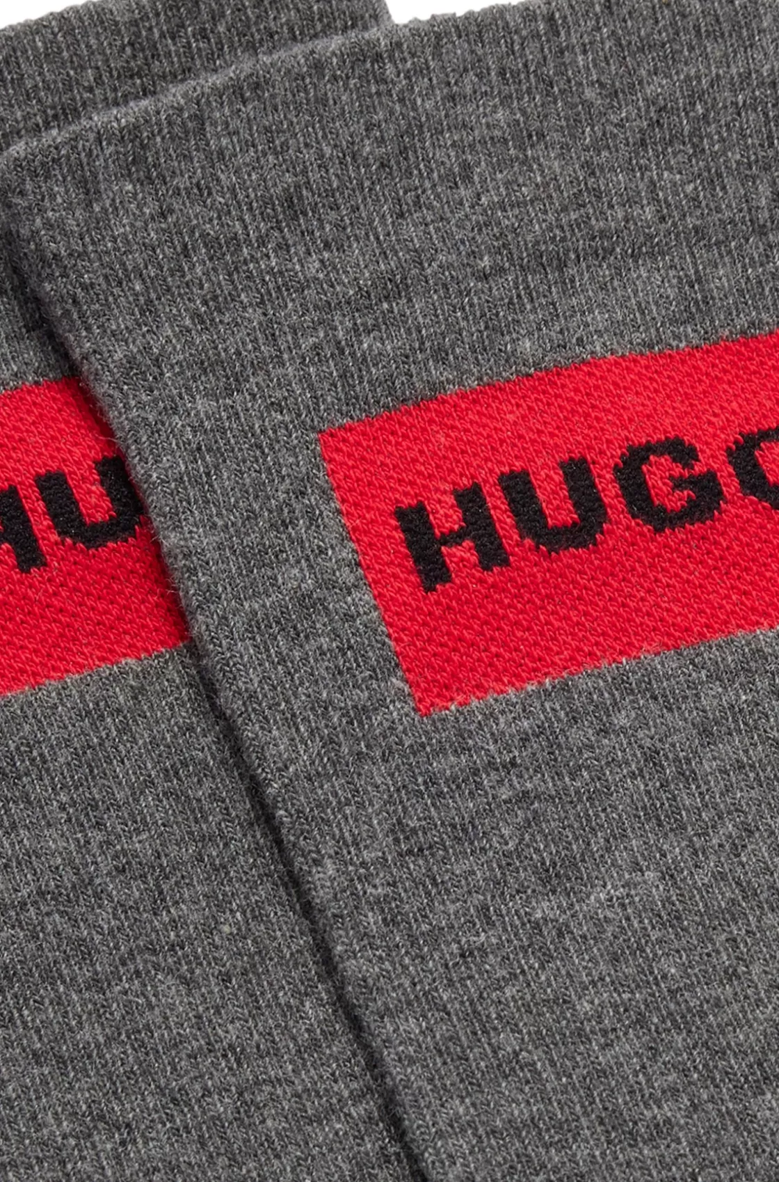 HUGO BOSS Two-pack Of Short-length Socks With Logo Detail Grey Cheap