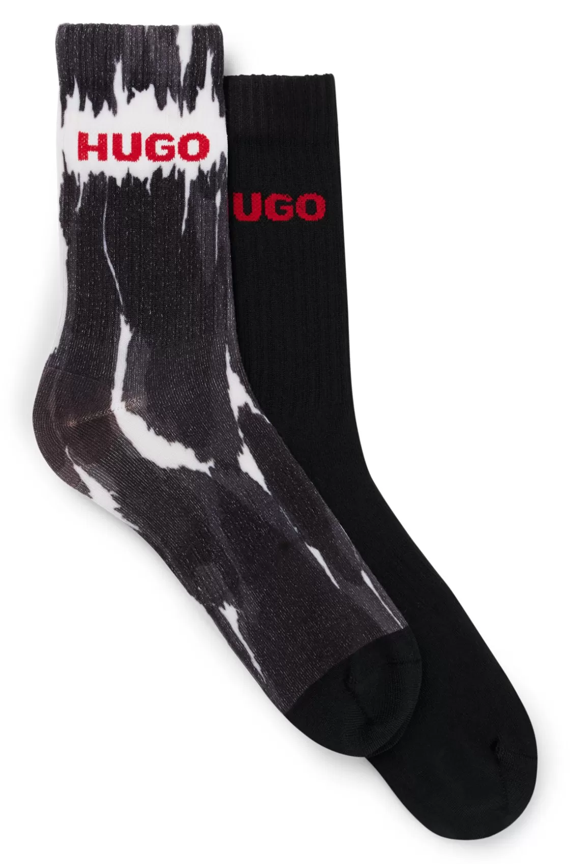 HUGO BOSS Two-pack Of Short-length Socks With Logo Details Black Discount