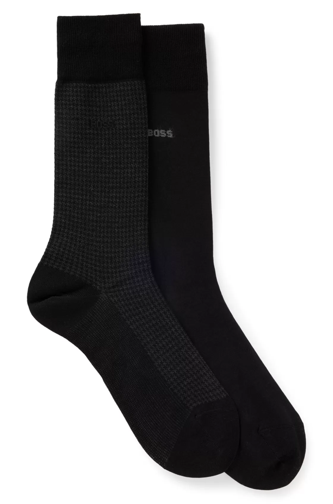 HUGO BOSS Two-pack Of Socks In A Cotton Blend Black Cheap