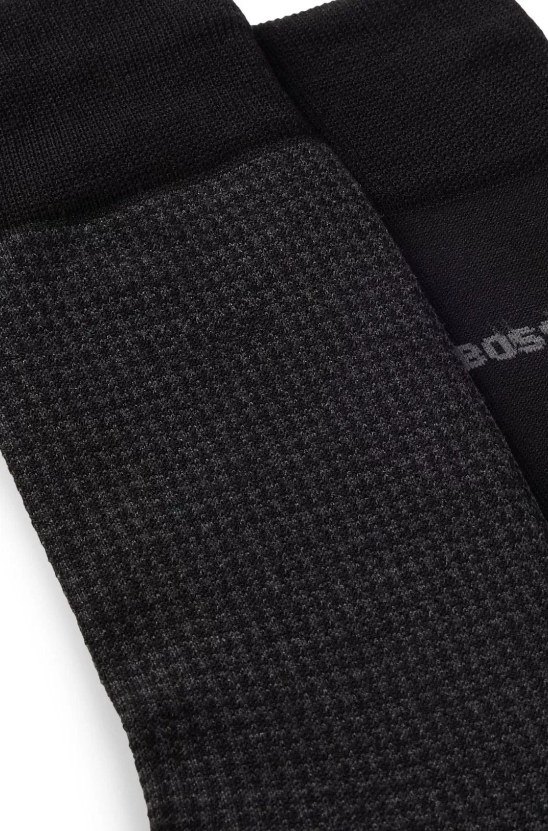 HUGO BOSS Two-pack Of Socks In A Cotton Blend Black Cheap