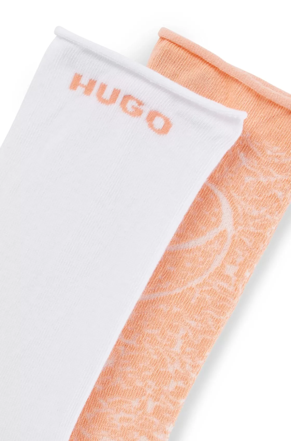 HUGO BOSS Two-pack Of Socks In A Cotton Blend Light Red Cheap