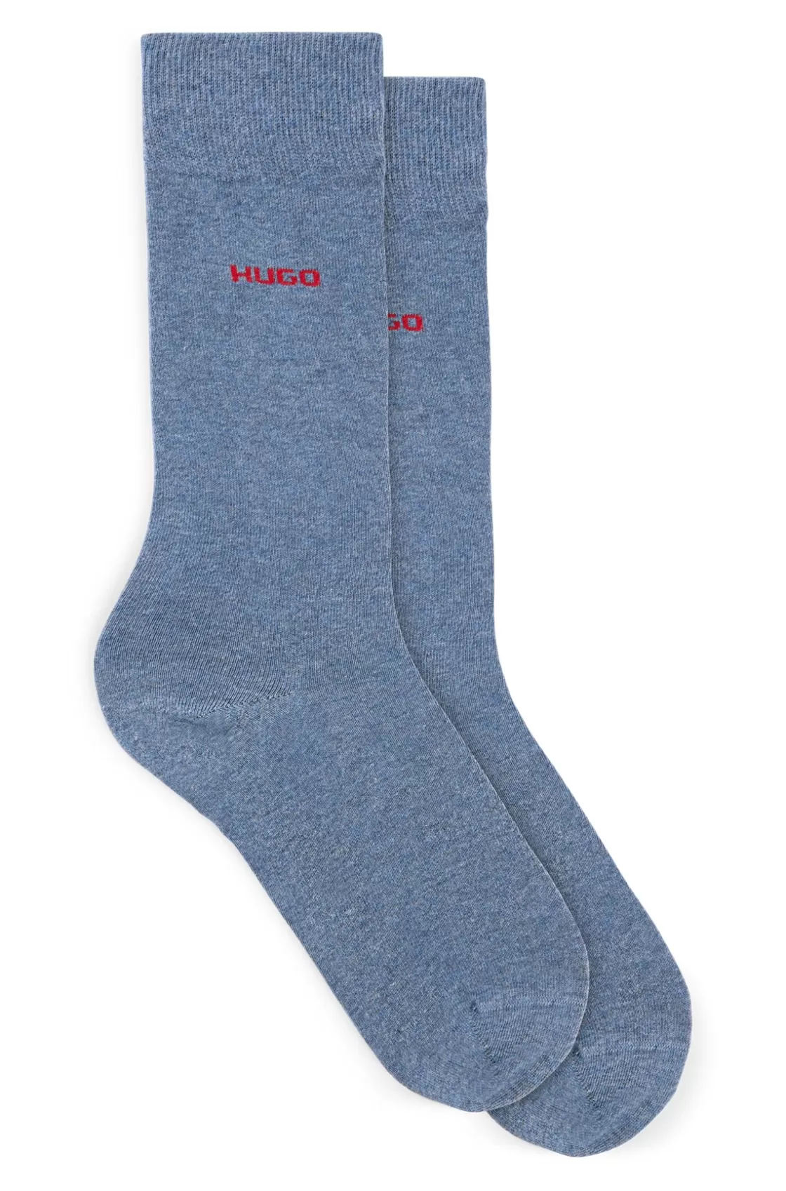 HUGO BOSS Two-pack Of Socks In Cotton Light Blue Online