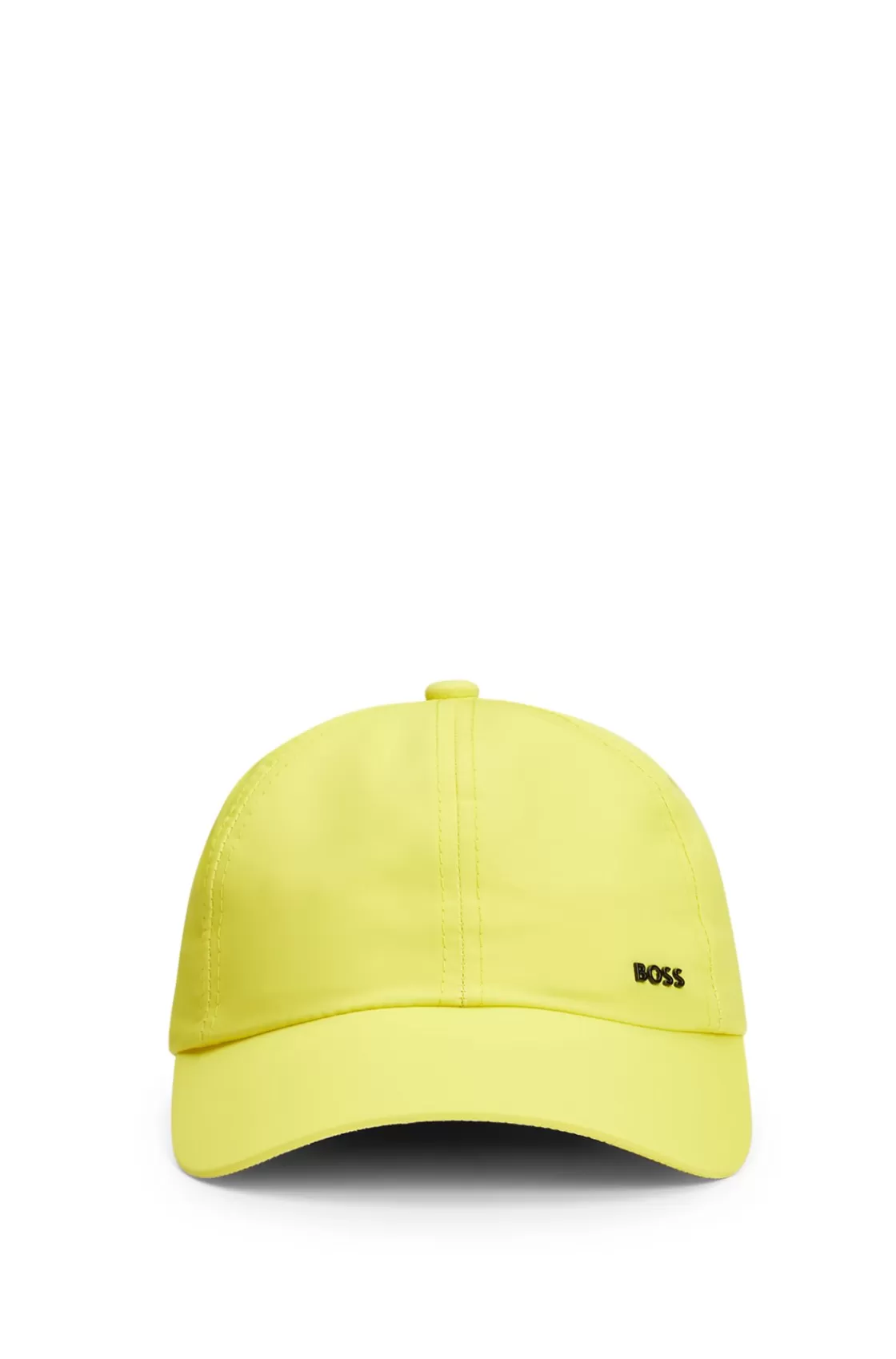 HUGO BOSS Water-repellent Six-panel Cap With Metal Logo Yellow Cheap
