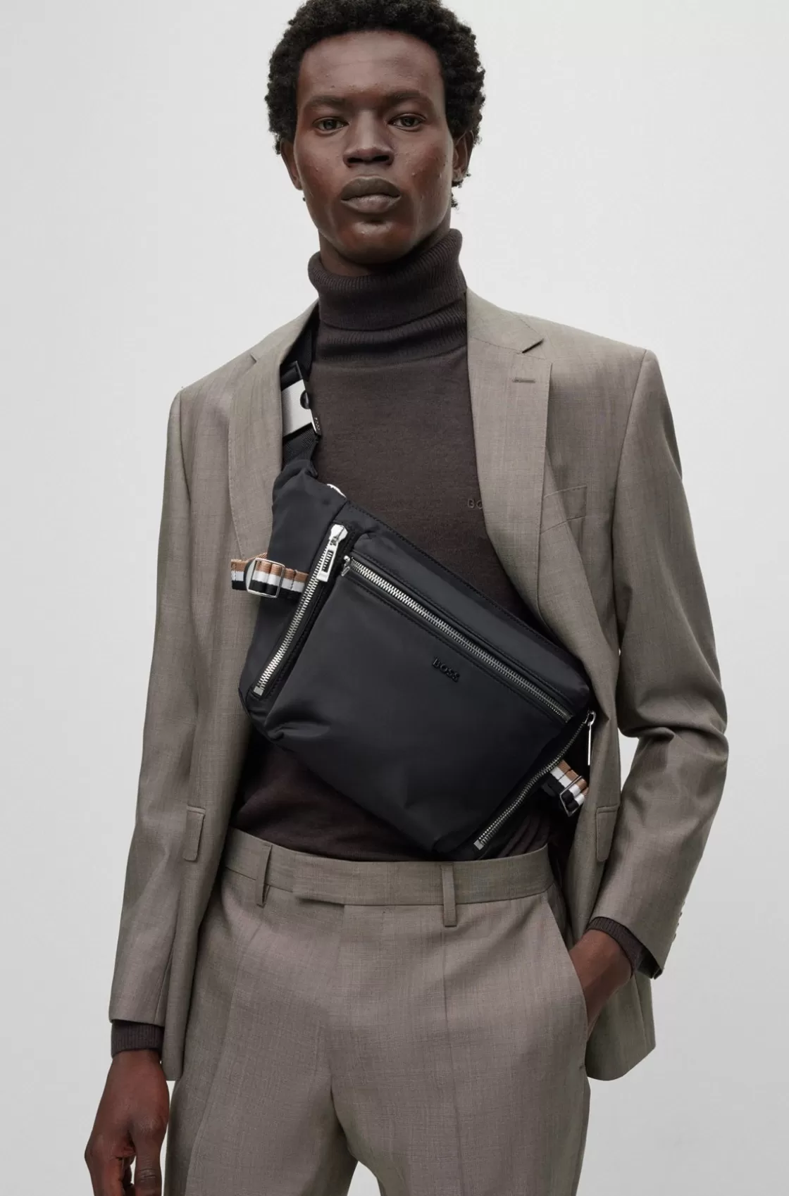 HUGO BOSS Zip-pocket Belt Bag Black Cheap
